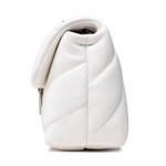 MINI LOVE BAG PUFF MAXI QUILT – white silver