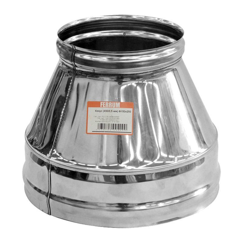 Переход на сэндвич (AISI 430/0.5 мм) d 150*250 мм