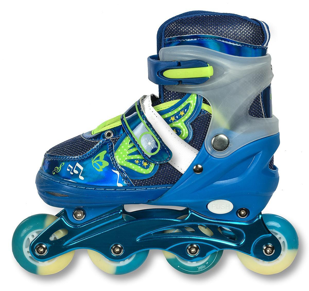 Ролики, PU полная вспышка (р-р S31-34 M35-38)