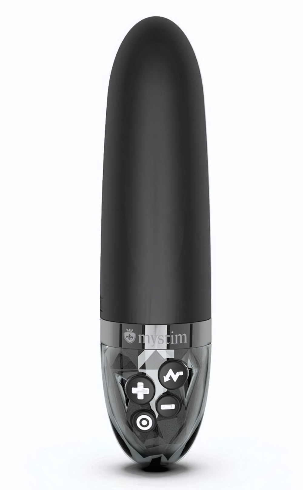 Черный вибратор с электростимуляцией Sleak Freak - 14 см. (Цвет: черный)