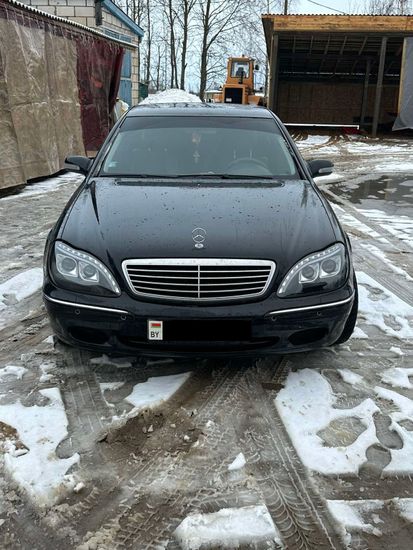 Передние фары daylight black для Mercedes S W220