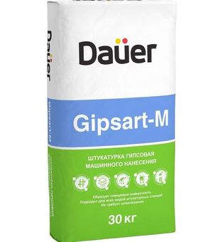 Штукатурка гипсовая Dauer Gipsart-m 30 кг серая