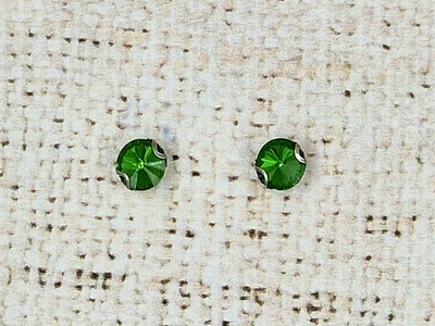 Стразы пришивные стекло в оправе, d 0,8 см.