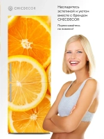 Наклейка интерьерная на холодильник Апельсин оранжевый