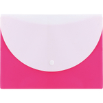 Папка-конверт на кнопке DELI "RIO", А5, 0,18 мм, с карманом, ассорти