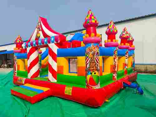 Коммерческий надувной батут «Циркачи» мульти, размер 6*5*4 м