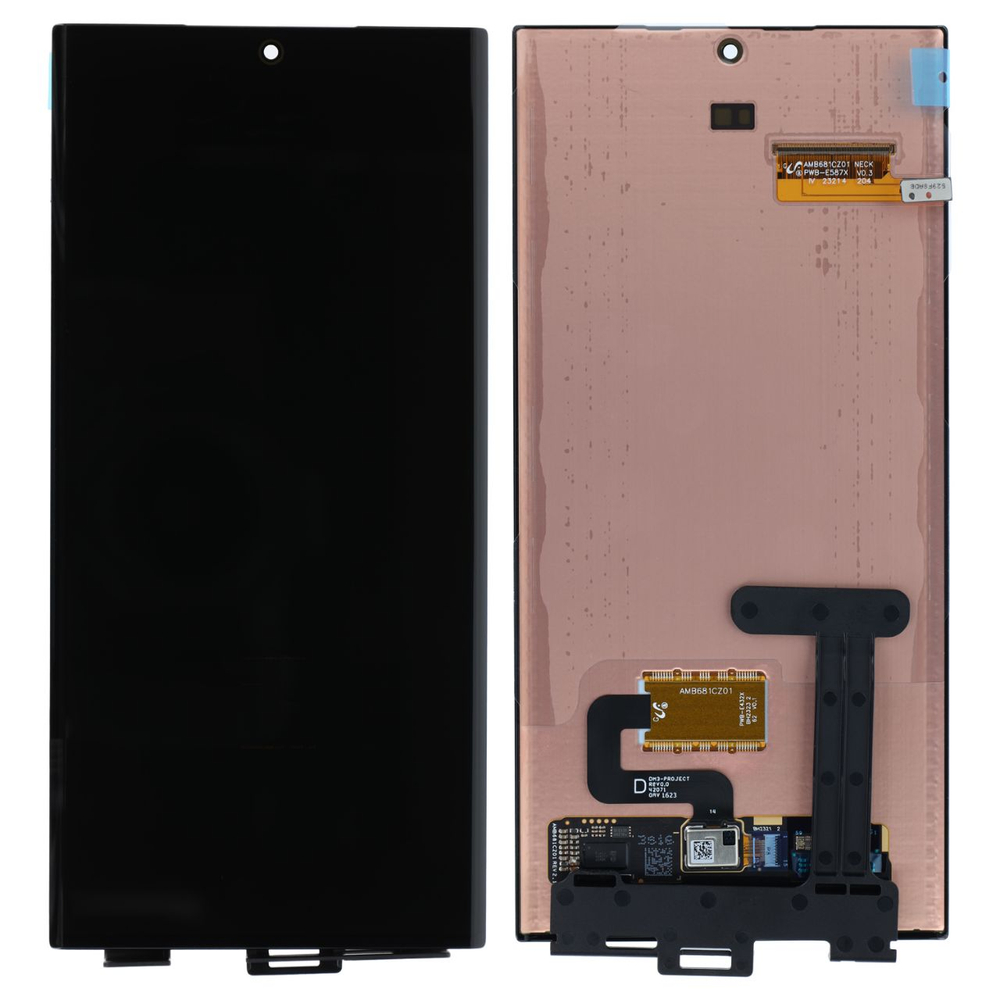 Samsung Galaxy S23 Ultra (SM-S918B) - Дисплей в сборе с тачскрином (без рамки) + Проклейка дисплея (АСЦ)