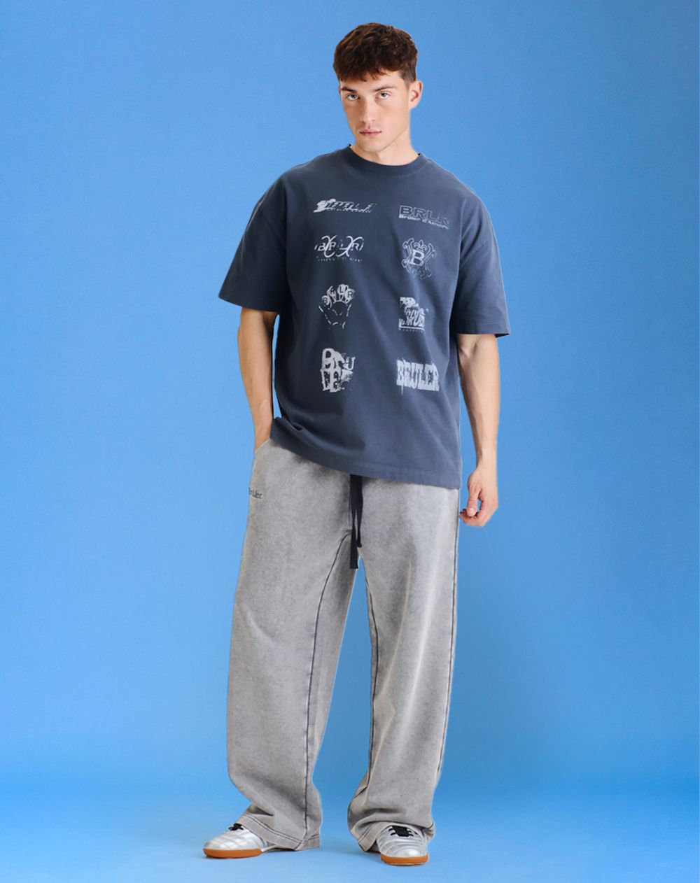 Футболка Bruler d'Amour Signature Poitrine серая