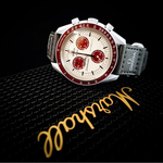 SWATCH Men 42mm Beige Watch SO33M101