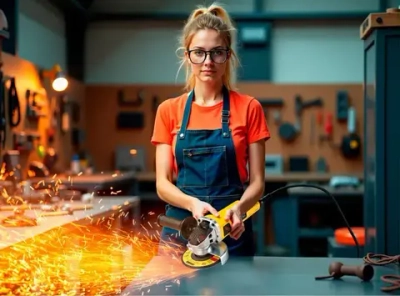 Болгарка 125 с регулировкой оборотов электрическая УШМ dewalt