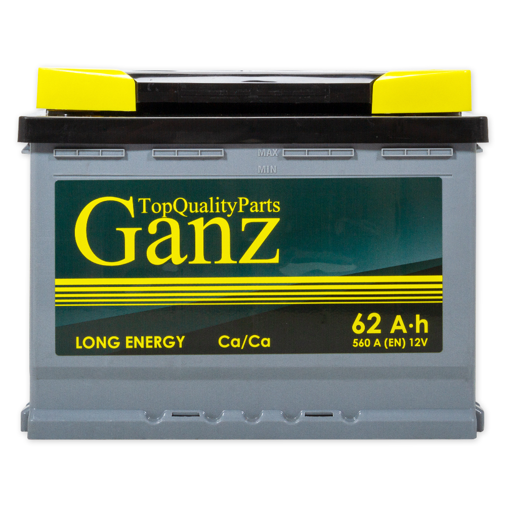 Аккумулятор GANZ Standart 62 А/ч обратный R+ 242x175x190 L2 EN 560 А