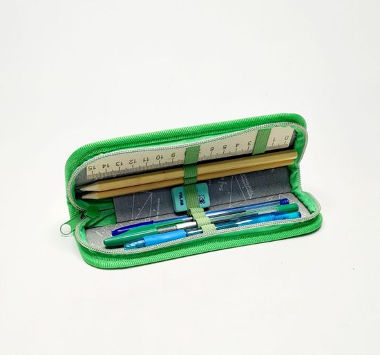 Пенал школьный с наполнением, Мотоциклист