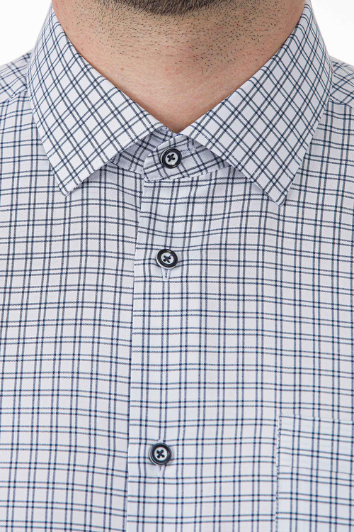 Сорочка мужская VESTER короткий рукав, прямой или приталенный силуэт 72314 49