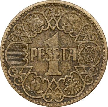 1 песета 1944 Испания