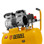 Компрессор DLS950/24 безмаслянный малошумный 950 Вт, 165 л/мин, ресивер 24 л Denzel