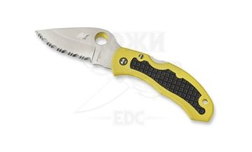 Складной нож Spyderco Snap-It C26SYL c клинком из стали H1, рукоять FRN