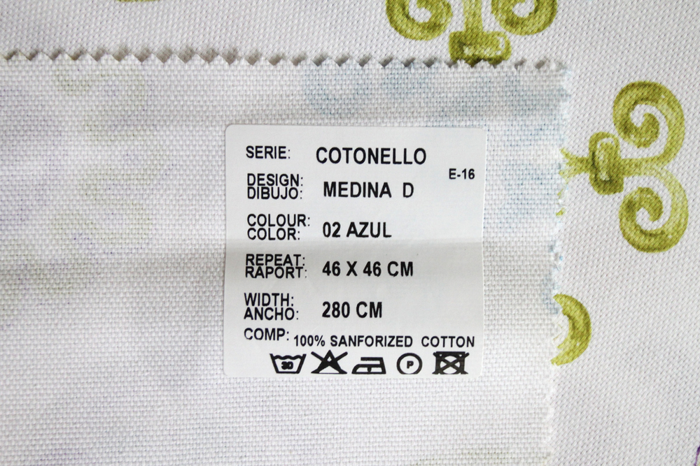 Рогожка Cotonello Medina (Котонело Медина) D 02 azul