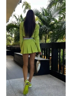 Юбка мини в складку