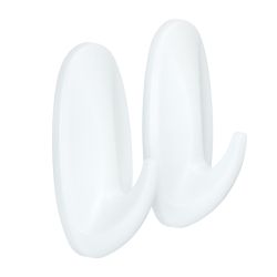 Крючки СИЛА SCH-H10S-W2 с технологией бесследного удаления средние 2 шт. белые до 1 кг