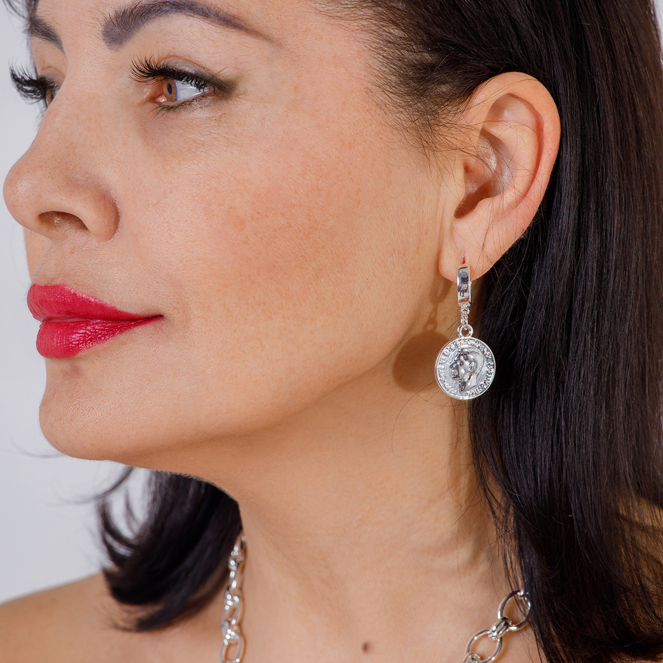 Серьги Fiore Luna With a coin AL4545 S