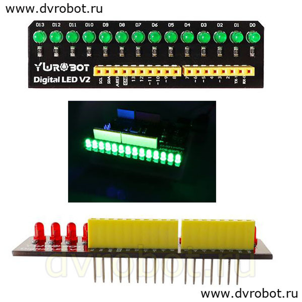 Модуль 0-13 LED YwRobot-зеленый