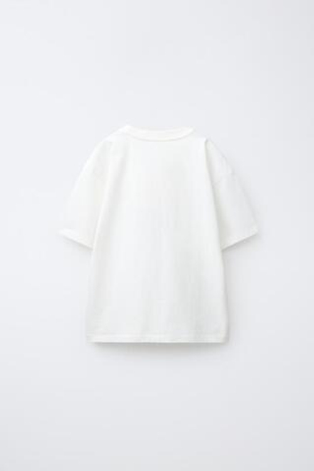 ZARA ФУТБОЛКА С ПРИНТОМ NIRVANA®, ЭКРЮ
