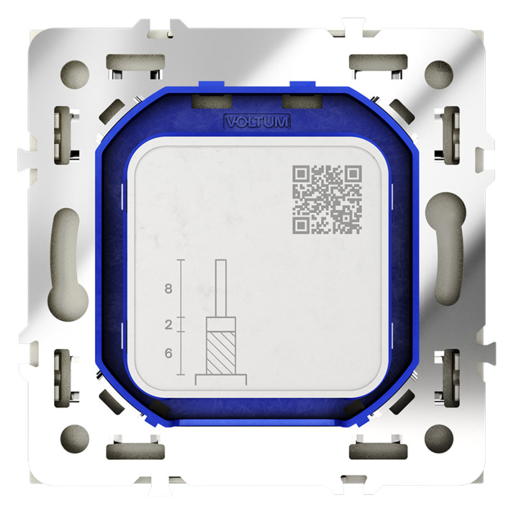 Розетка телевизионная встраиваемая VOLTUM S70 оконечная TV+SAT, (шелк)