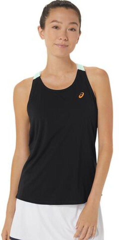 Женский топ теннисный Asics Court Tank - performance black/mint tint