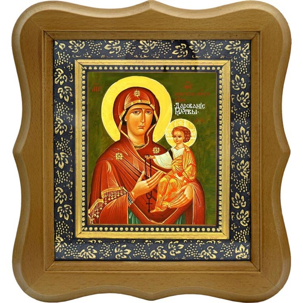 Дарование молитвы. Икона Божьей Матери на холсте.