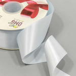 Лента Атласная 5см х 110м Полиэстер класс А (Белый)