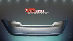 Задний бампер Chevrolet Lacetti седан серебристый