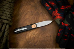 Нож Vosteed Corgi сталь 14C28N Stonewash рукоять Black Micarta