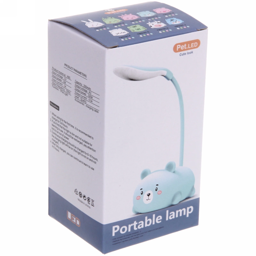 Светильник настольный «Marmalade-Мишка» LED 28,5*9,2*6,8см USB 5v 3w, Розовый