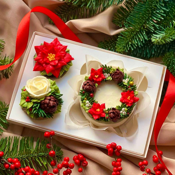 Новогодний десертный набор „Белая сказка“