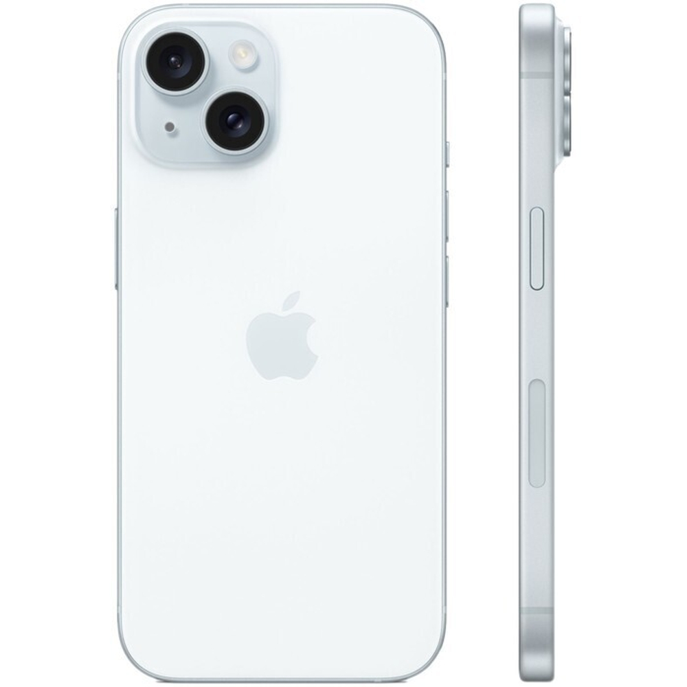 Смартфон Apple A3092 iPhone 15 128Gb голубой моноблок 3G 4G 2Sim 6.1" 1179x2556 iOS 17 48Mpix 802.11