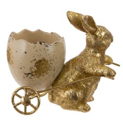 GAEM Подставка декоративная для яйца "Заяц", L12 W6,5 H11 см