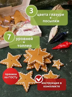 Имбирные пряники - Мастер-класс "Сборная Елка"