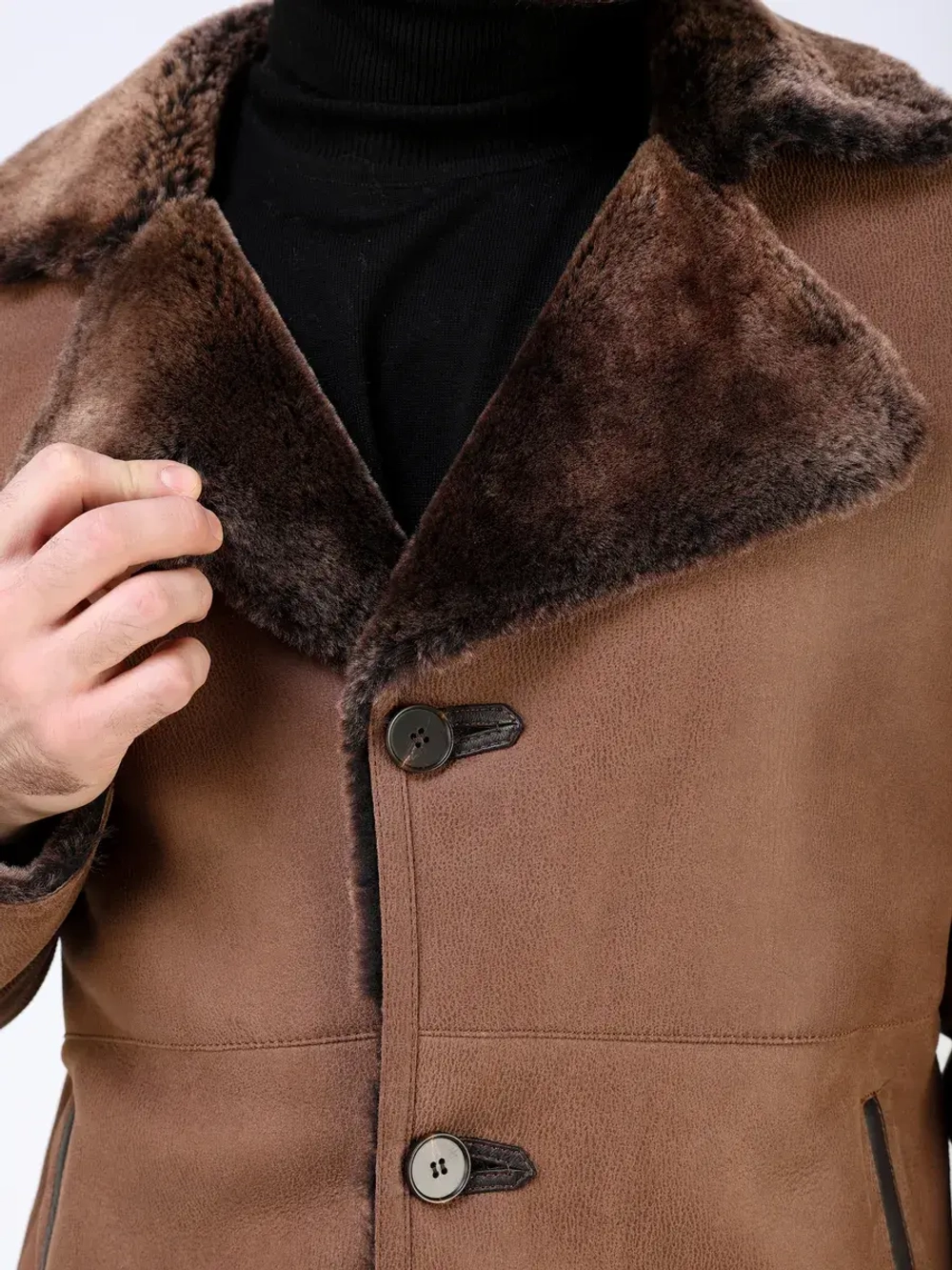 Дубленка зимняя натуральная куртка - пальто