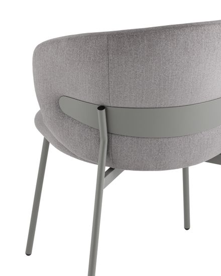 Стул Блейз велюр серый