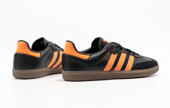 Кроссовки Adidas Samba Black/Orange