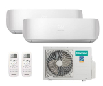 Мульти сплит-система Hisense на 2 комнаты (20+20 кв.м.) PREMIUM DESIGN