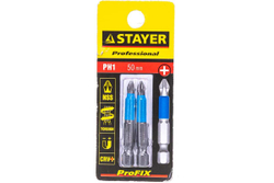 Биты (E 1/4"; PH 1; 50 мм; 2 шт.) STAYER 26203-1-50-02
