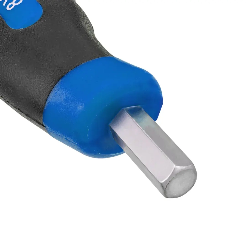 Набор ключей 6-гранных Т-образных(2, 2.5, 3, 4, 4.5, 5, 5.5, 6, 8, 10), в металлическом держателе 10пр. Forsage F-2107