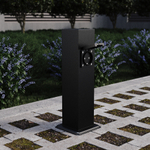 Уличная розетка на столбике SOCKET на 4 поста IP54 3500 W