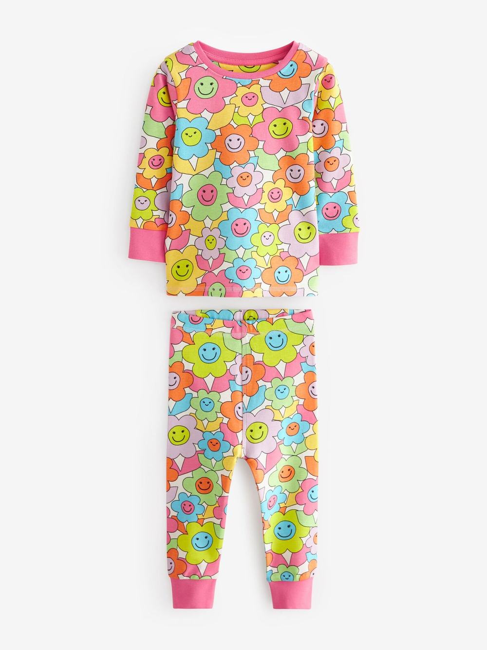 Пижама для девочки Next 617-945, 3 шт., Розовый, Синий