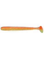 Приманка силиконовая Keitech Swing Impact 4.5" #417 Gold Flash Minnow, 3 упаковки по 6 штук