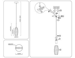 Ambrella Подвесной светильник Modern LH55208