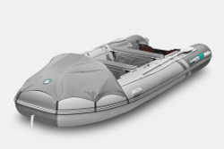 Надувная лодка GLADIATOR E450PRO светло-темносерый