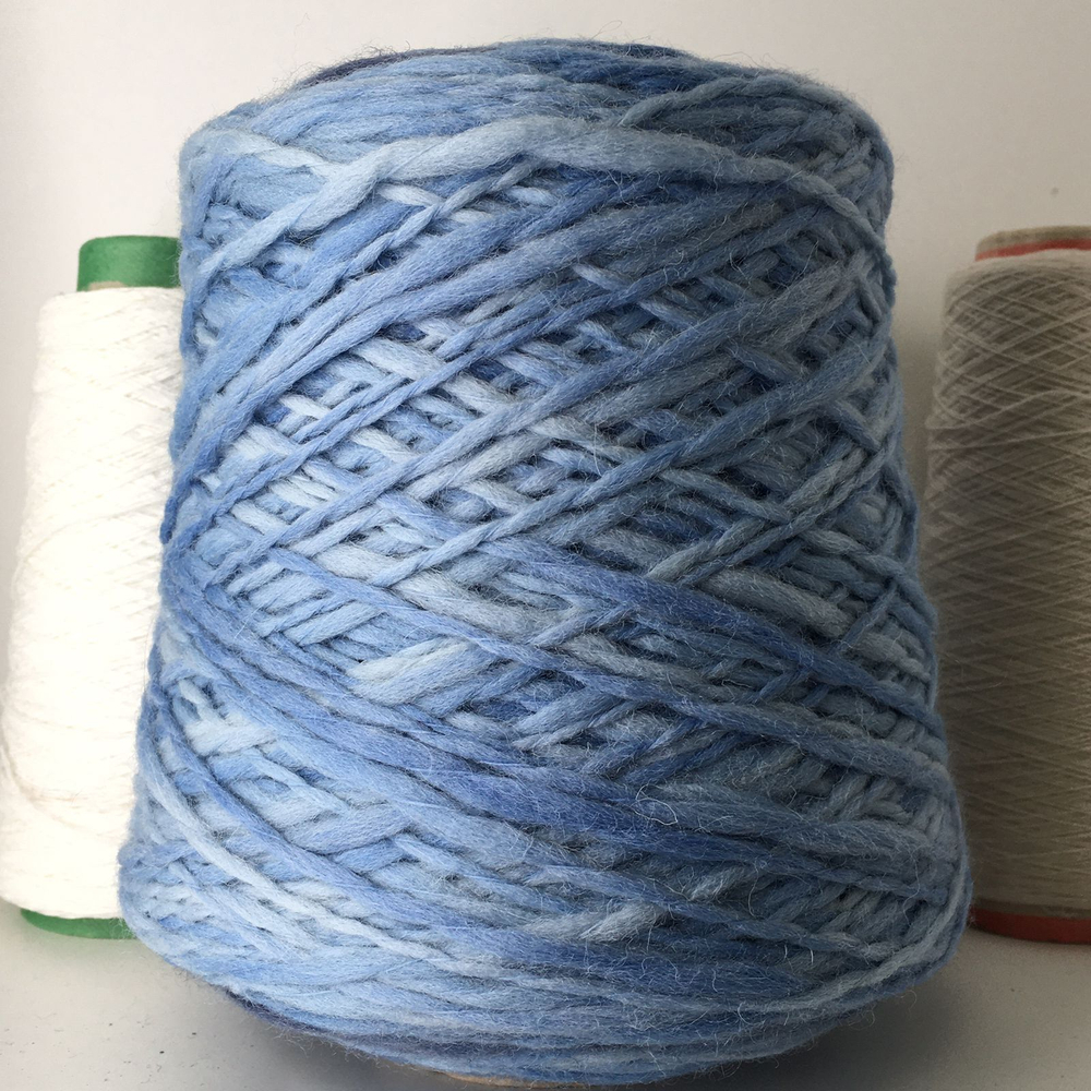 ART&CRAFT- Be.Mi.Va. S.p.A.; 100% меринос; 110м/100гр; col.Indigo. Секционный окрас Сине-голубой