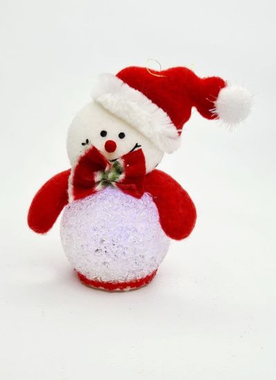 Игрушка световая снеговичок 11х7 см
